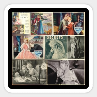 Mary Pickford & Leslie Howard Sticker